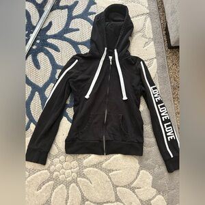 Fashionnova Love Fleece Zip Up Hoodie